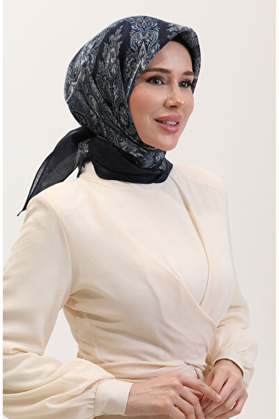 sefamerve Ethnic κεχριμπαρένιο κασκόλ 70279-06 Ναυτικό μπλε