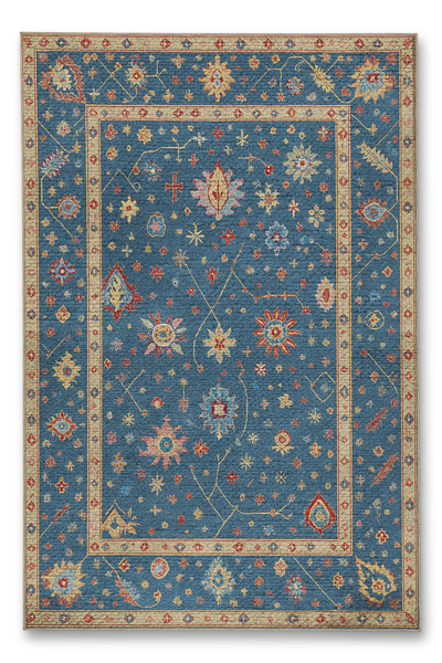 Rugs Modern Halı سجادة موسو ذات نمط متموج ونقشة مربعات، قاعدة منسوجة، سجادة زخرفية عتيقة الطرازmosso947