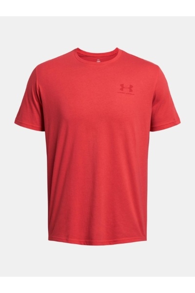 Under Armour Men's UA M SPORTSTYLE LC SS T-shirt with logo, Red