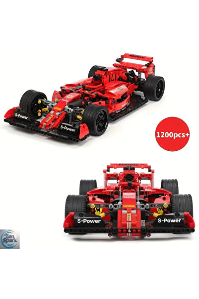 ZEN SPARK 1200+ Pieces 1:10 Red Super F -1 Racing Car Building Kit – Mechanical Linkage |   DIY