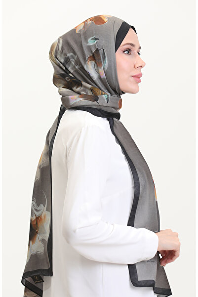 sefamerve Amber Shawl 70250-05 Black Dark Mink