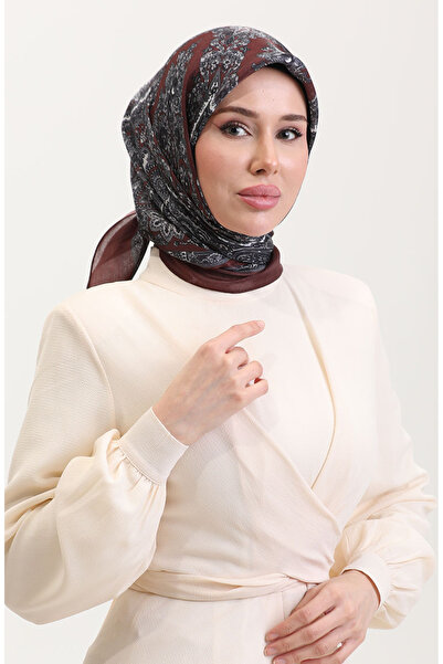 sefamerve Ethnic κεχριμπαρένιο κασκόλ 70279-09 Ταν γκρι