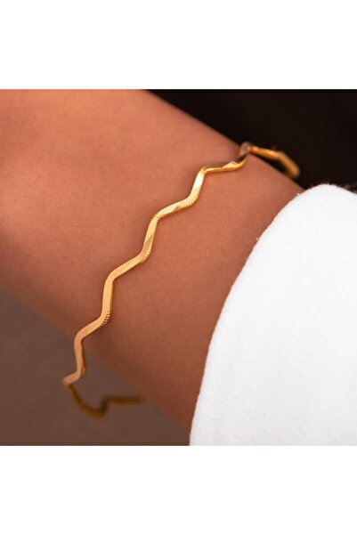 20 Gram 22 Ayar Ajda Zigzag Yatırımlık Bilezik