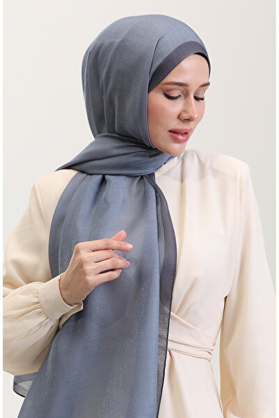 sefamerve Κεχριμπάρι Πολυτελές Σάλι 70274-04 Γκρι Καπνιστό