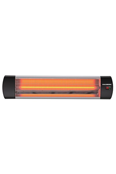 Hausberg Digital electric infrared radiator HB-8553, 2000W, Remote control, 1 quartz tube, 3 speeds, IP65