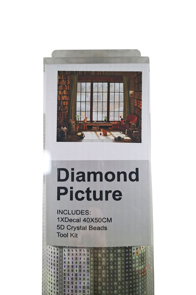 histone 5D Elmas Taş İşleme Kiti 40x50 cm Pencere Kedileri Desen