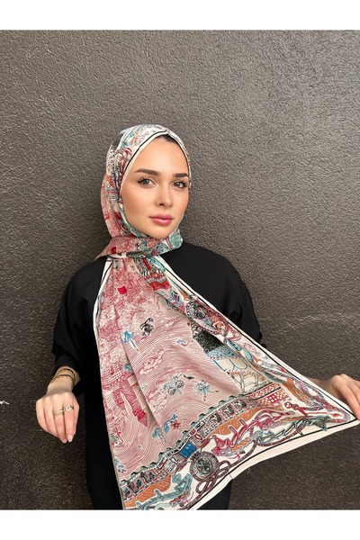 sem oyuncak Luxury Voile Silk Shawl Hijab Foulard Scarf Shawl Ethnic Pattern 70 X 180 cm