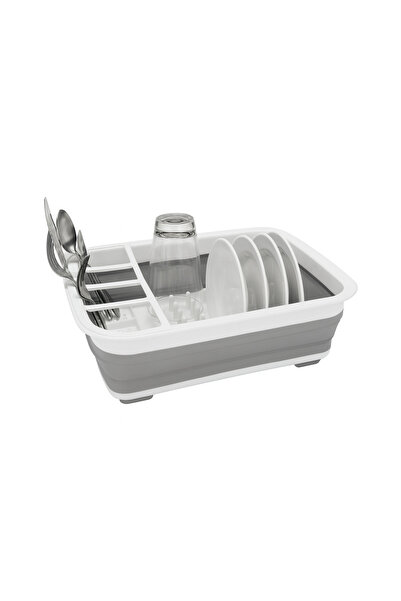 LEIHMANN Uscator pliabil pentru vase si tacamuri cu picurator