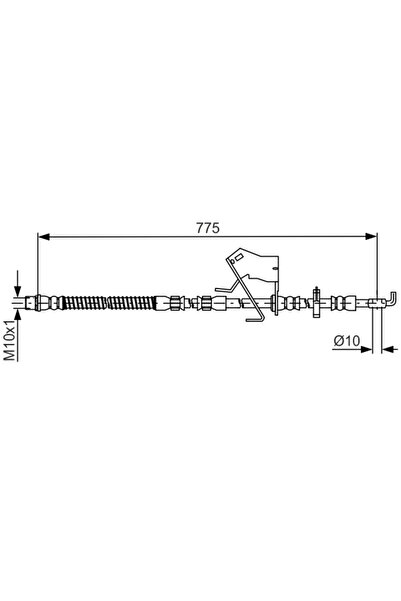 Bosch Furtun Frana Citroen C5 3/C6 Peugeot 407 Cupe/508 1/508 Caroserie Inchi...