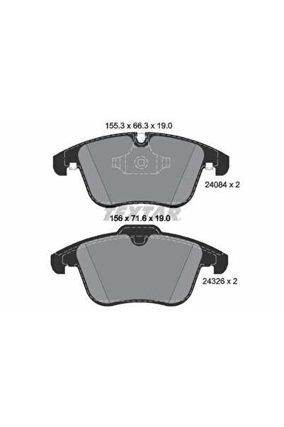 TEXTAR Set Placute Frana Frana Disc Daimler Super Eight Jaguar S-Type 2/Xf 1/...