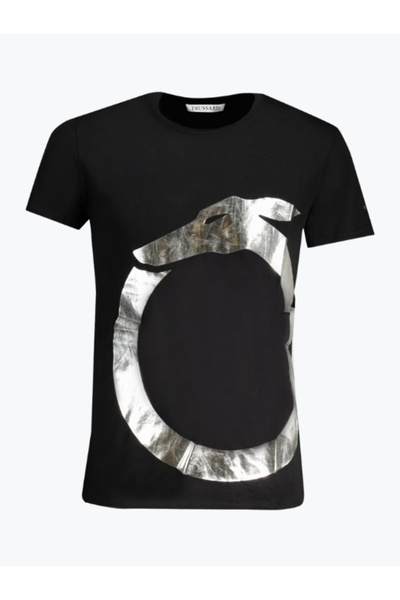 Trussardi Tricou din bumbac pentru bărbați, cu logo și croială regular, TRU2M...