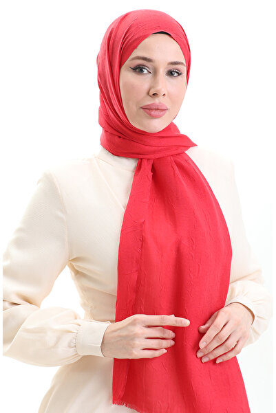 sefamerve Σάλι από μπαμπού 70281-32 Κόκκινο κοραλί