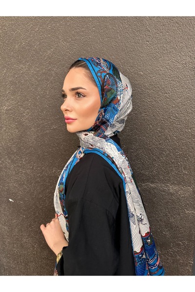 sem oyuncak Luxury Voile Silk Shawl Hijab Foulard Scarf Shawl Ethnic Pattern 70 X 180 cm