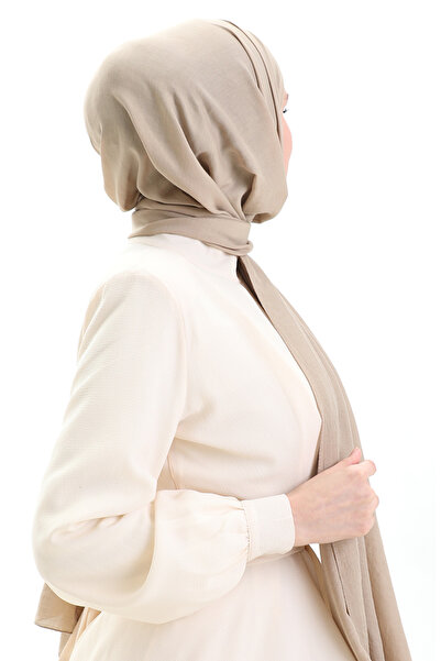 sefamerve Βαμβακερό μαλακό σάλι 70283-22 Χώμα