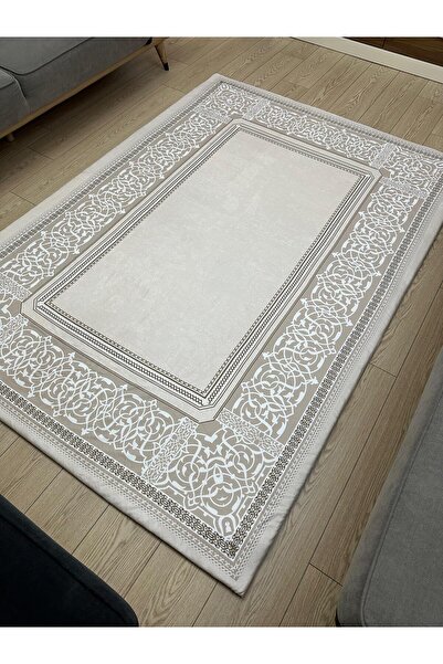 ALLGELSİN Elastic Micro Fleece Carpet Cover 4m2 160X230 or 6m2 200X300 Four or Six Meters Square Carpet Cover