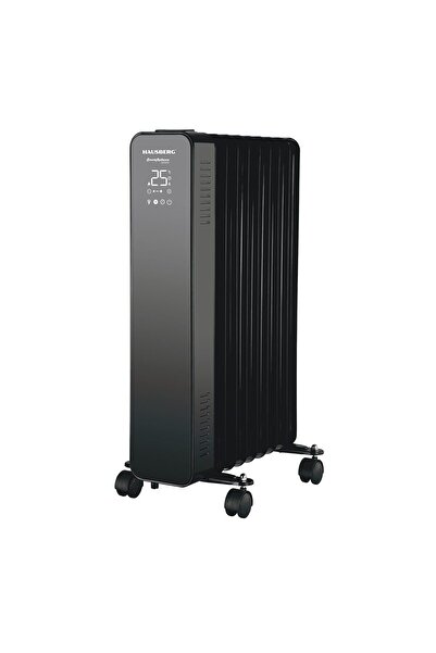 Hausberg Digital Electric Heater with Remote Control HB-8950NG, 2000W, 9 elements, 3 settings, Thermostat, Black