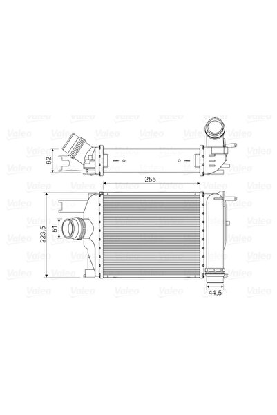 VALEO Intercooler Compresor Dacia Dokker Microbus/Duster/Lodgy Renault Captur...