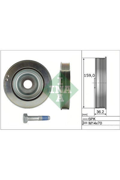 FAG Set Fulie Arbore Cotit Citroen C4 2/C4 Grand Picasso 2/C4 Picasso 2 Ds Ds...