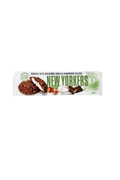 New Yorker Imported Cream Filled Vanilla Cocoa Soft Cookie 6 Pieces X 160 Gr