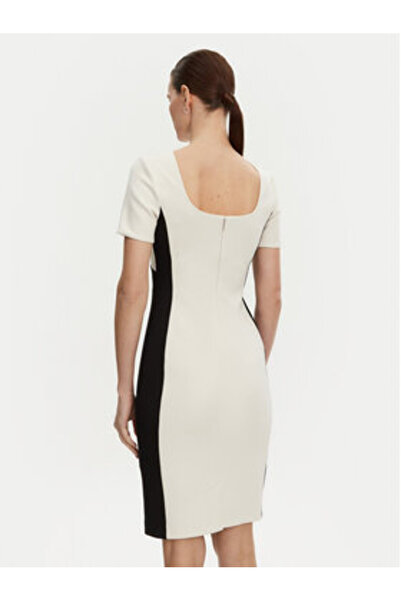 Calvin Klein Rochie de cocktail pentru femei K20K208161 Ecru