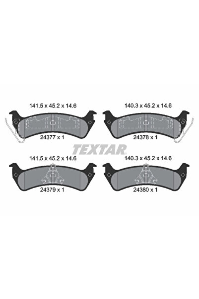 TEXTAR Set Placute Frana Frana Disc Ford Usa Explorer/Windstar Mazda Navajo A...