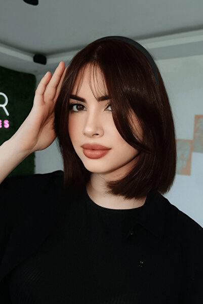 Zeysum Breton fals cu coroană și margini lungi, de culoare maro ciocolatiu