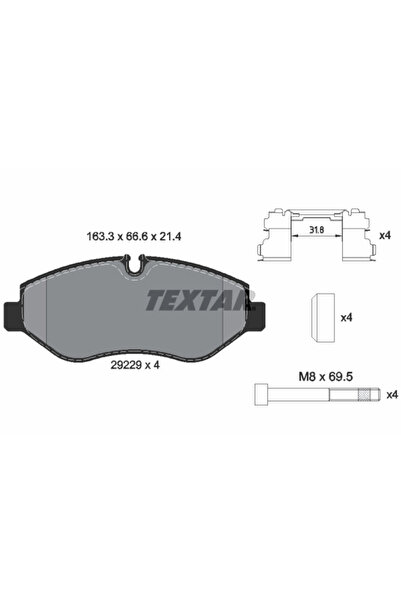 Krieger Set Placute Frana Frana Disc Iveco Daily 4 Bus/Daily 4 Caroserie/Dail...