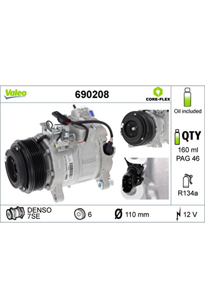 VALEO Air Conditioning Compressor Bmw 1/3/4 Coupe