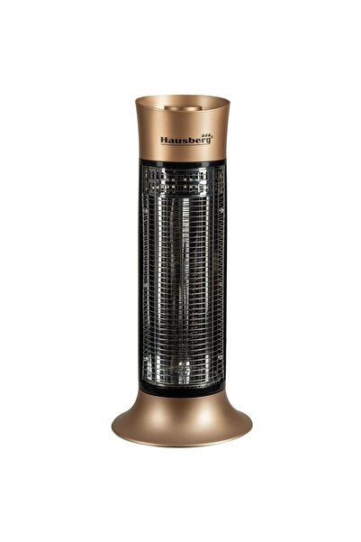 Hausberg Radiator electric din fibra carbon HB-8750AU, 900 W, 2 nivele de putere, exterior/interior, Auriu