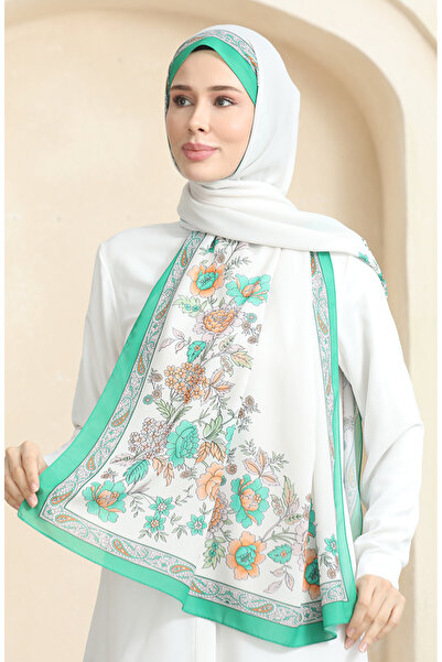 sefamerve Μαλακό σάλι με σχέδιο 70271-01 Grass Green