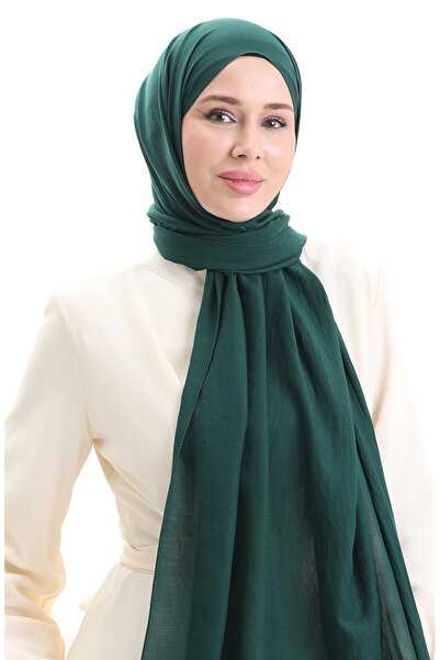 sefamerve Cotton Soft Shawl 70283-29 Dark Emerald Green
