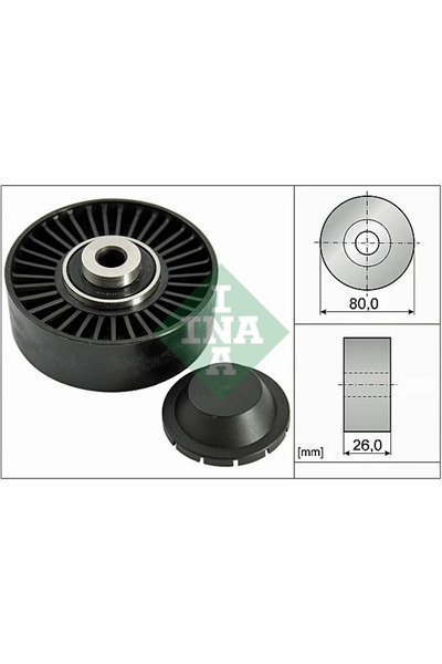 FAG Направляваща ролка на задвижващ ремък Alfa Romeo 145/146/147 Fiat Brava/B...