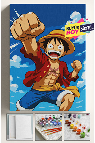 Corvo Sayılarla Boyama Seti Numaralı Tuval Fırça Boya Dahil Kasnaklı Set 50x7...