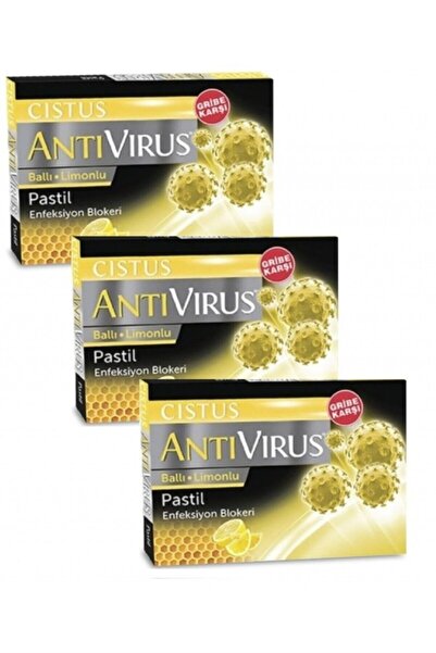 CISTUS Antivirüs Ballı Limonlu Pastil 10'lu 3 Adet