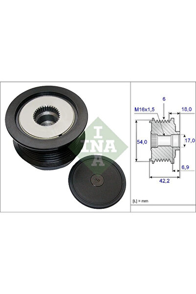 FAG Sistem Roata Libera Generator Opel Astra H/Signum/Vectra C Saab 9-3