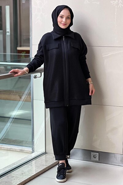 Mahal Crochet Knitwear Mesh Covered Pants Set