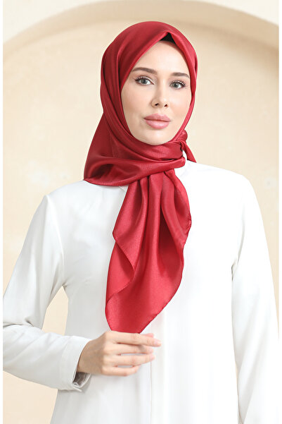 sefamerve Eșarfă de cristal simplă 70252-25 Roșu Claret deschis