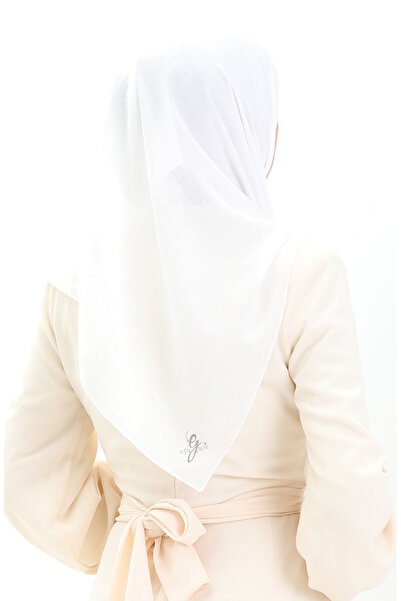 sefamerve Βαμβακερό μαλακό κασκόλ 70282-26 Εκρού