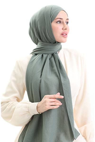 sefamerve Cotton Soft Shawl 70283-09 Olive Green