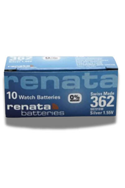 RENATA Set of 10 362 or Ag11 SR721SW batteries