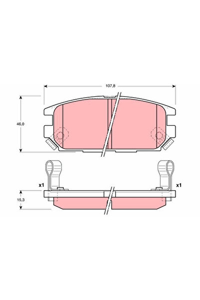 TRW Set Placute Frana Frana Disc Dodge Stealth Mitsubishi Eclipse 4/Galant 7/...