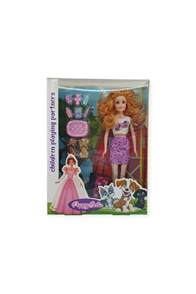 Kembay Puppy Bella 30 cm Doll and Dog Care Set - Lilac Dress (Lisinya)