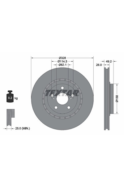 Krieger Disc Frana Lexus Es/Nx/Rx Toyota Alphard / Vellfire/Highlander / Klug...