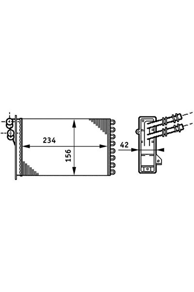 MAHLE Schimbator Caldura Incalzire Habitaclu Audi A3/Tt Seat Toledo 2