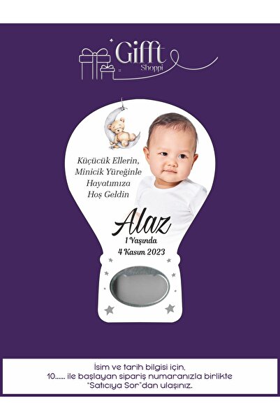 giftshoppi 10 Adet Açacak Magnet Mıknatıslı Hediyelik - Sünnet, Nişan, Söz, D...