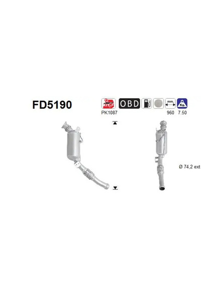 As Filtru Funingine/Particule Sist.De Esapament Mercedes-Benz 5-Class/Marco P...