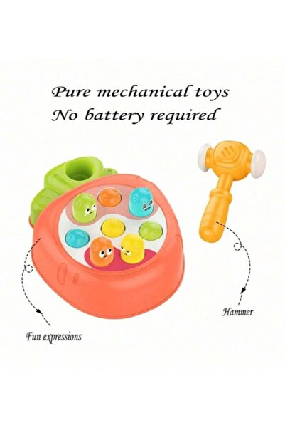 DIY Cute Banging Baby Hammer Whack-A-Mole Board Game Montessori Toy