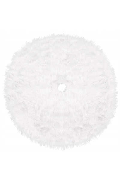 SERSIMO Christmas tree mat, diameter 142 cm, white fur imitation