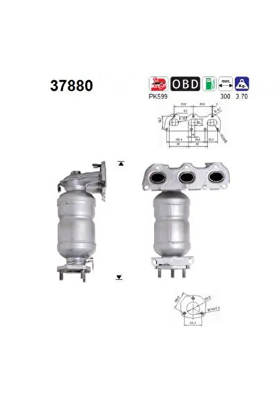 As Catalizator Seat Cordoba/Ibiza 3 Skoda Fabia 1