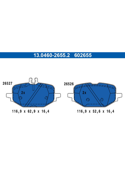 Ate Set Placute Frana Frana Disc Mercedes-Benz C-Class/Cle/E-Class